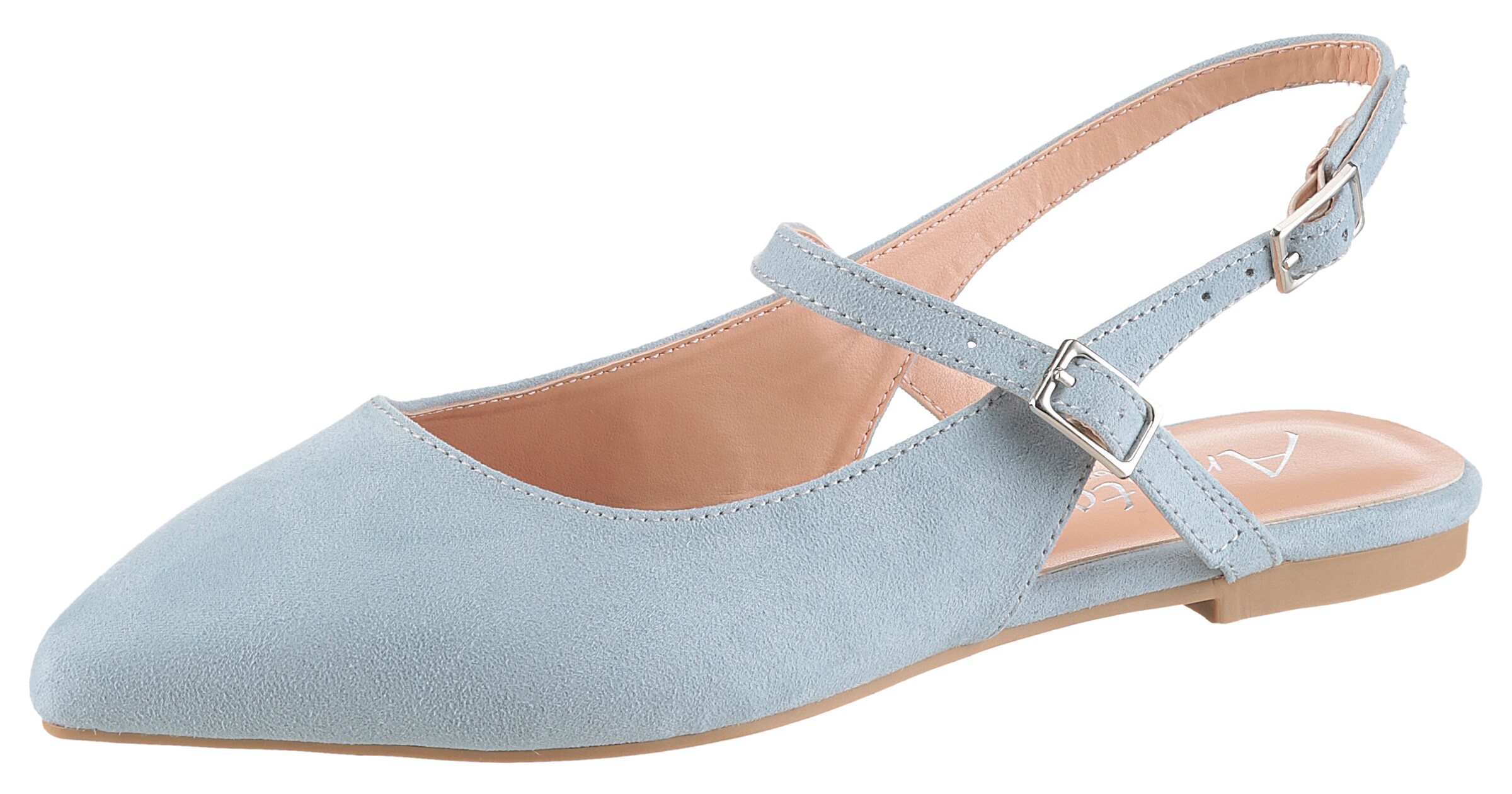Aniston T-Bar Sandals in Blue: front