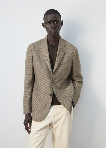 MANGO MAN Regular fit Suit Jacket 'Verona' in Brown