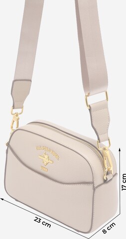 U.S. POLO ASSN. - Mala de ombro 'Stanford' em bege