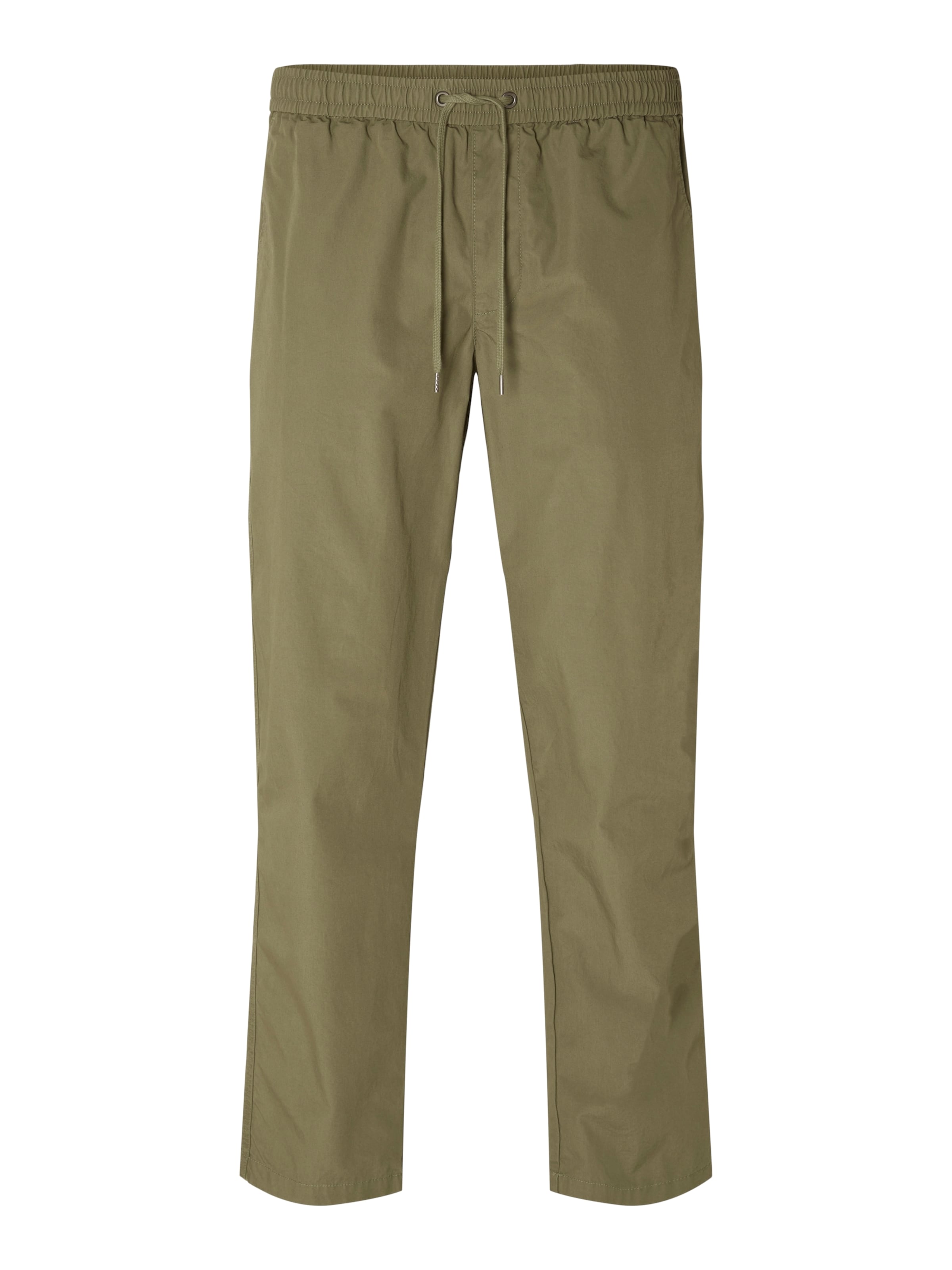 SELECTED - regular Pantalón 'Nick' en verde: frente