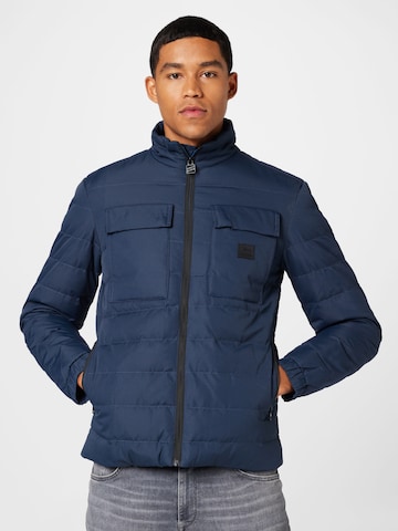 Veste mi-saison Petrol Industries en bleu : devant