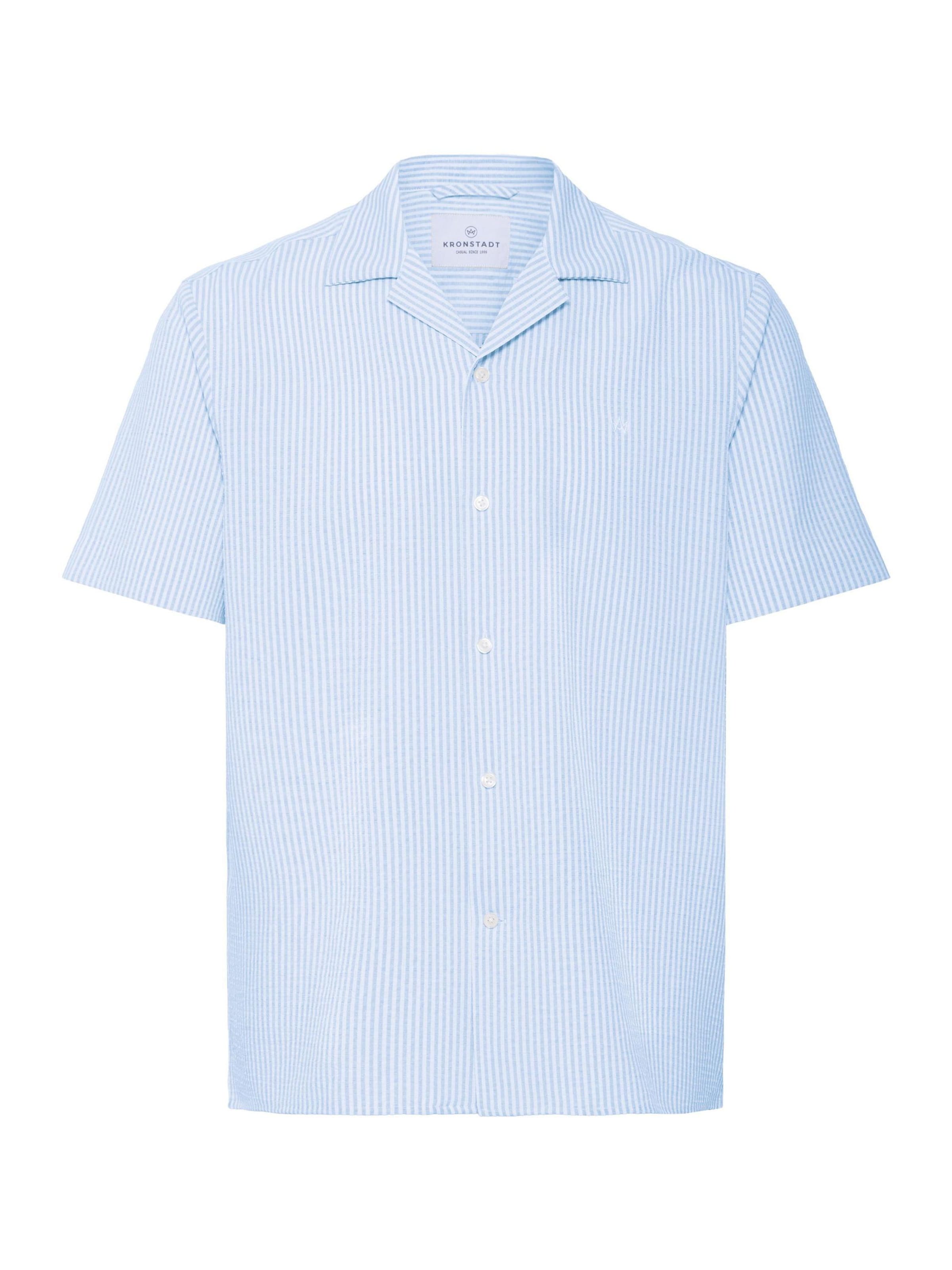 Kronstadt Overhemd ' KSZeldale ' in Blauw: voorkant