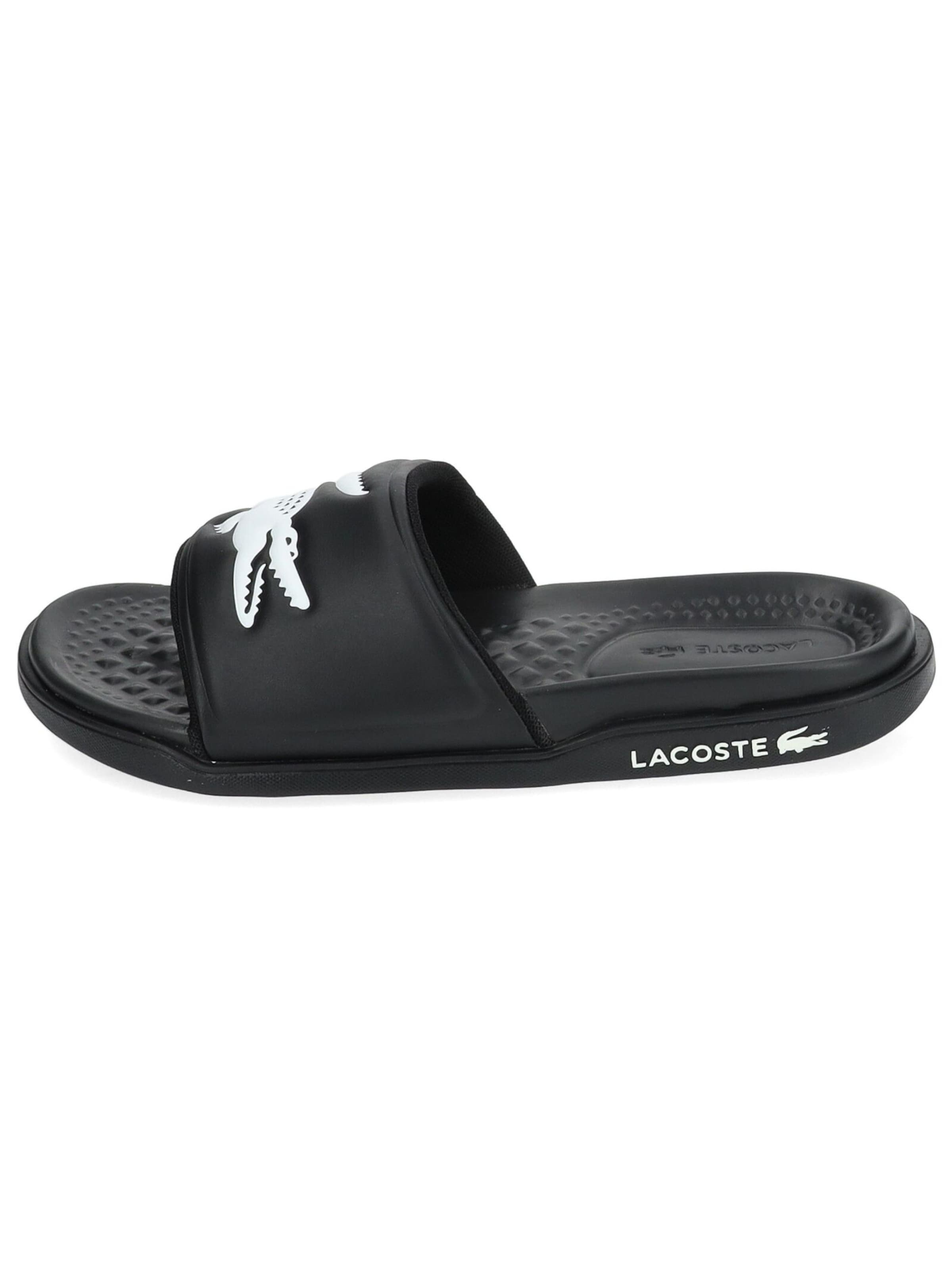 Mule 'Dualiste' LACOSTE en noir : devant
