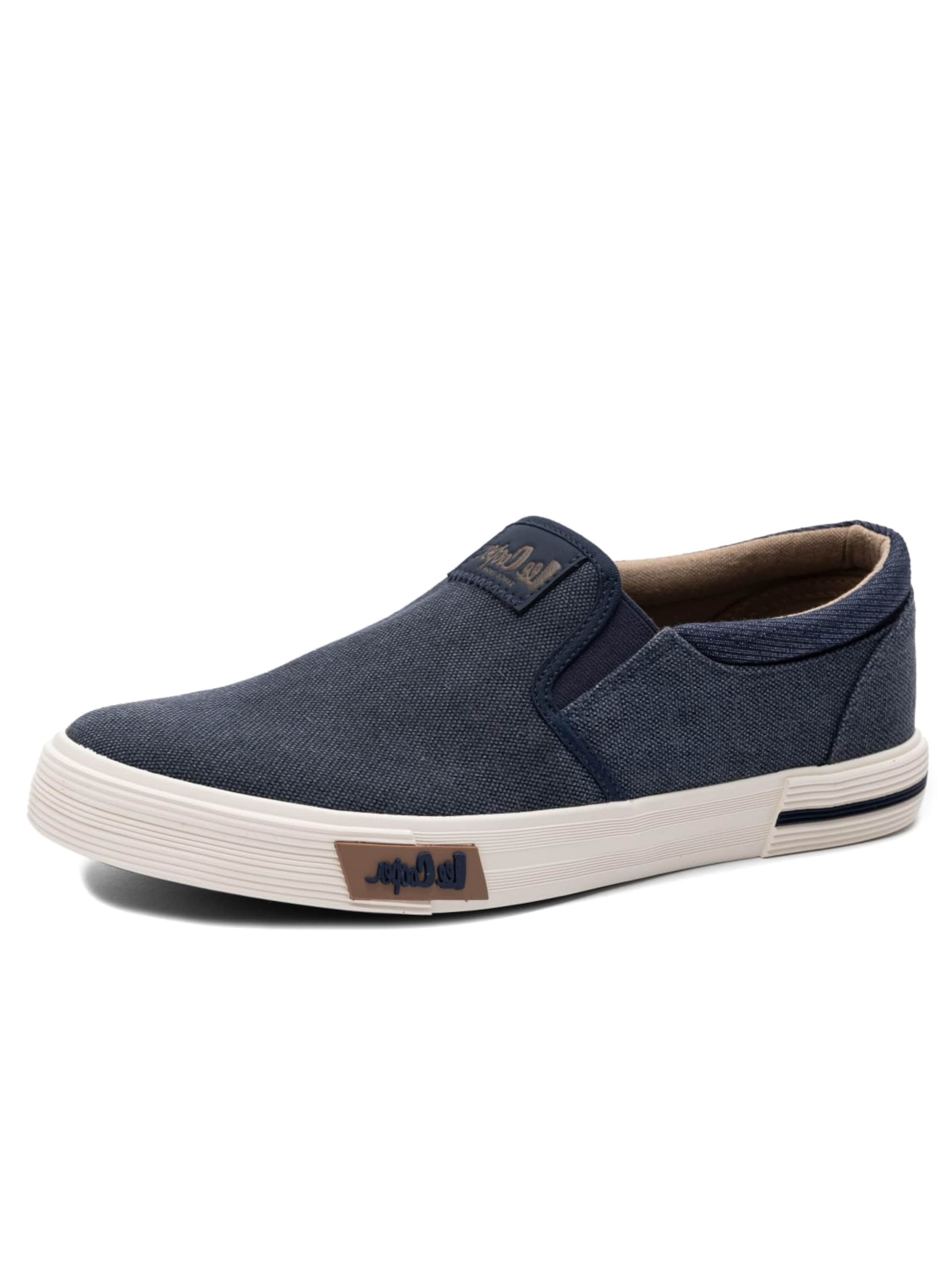 Lee Cooper Slip-ons in Blue: front