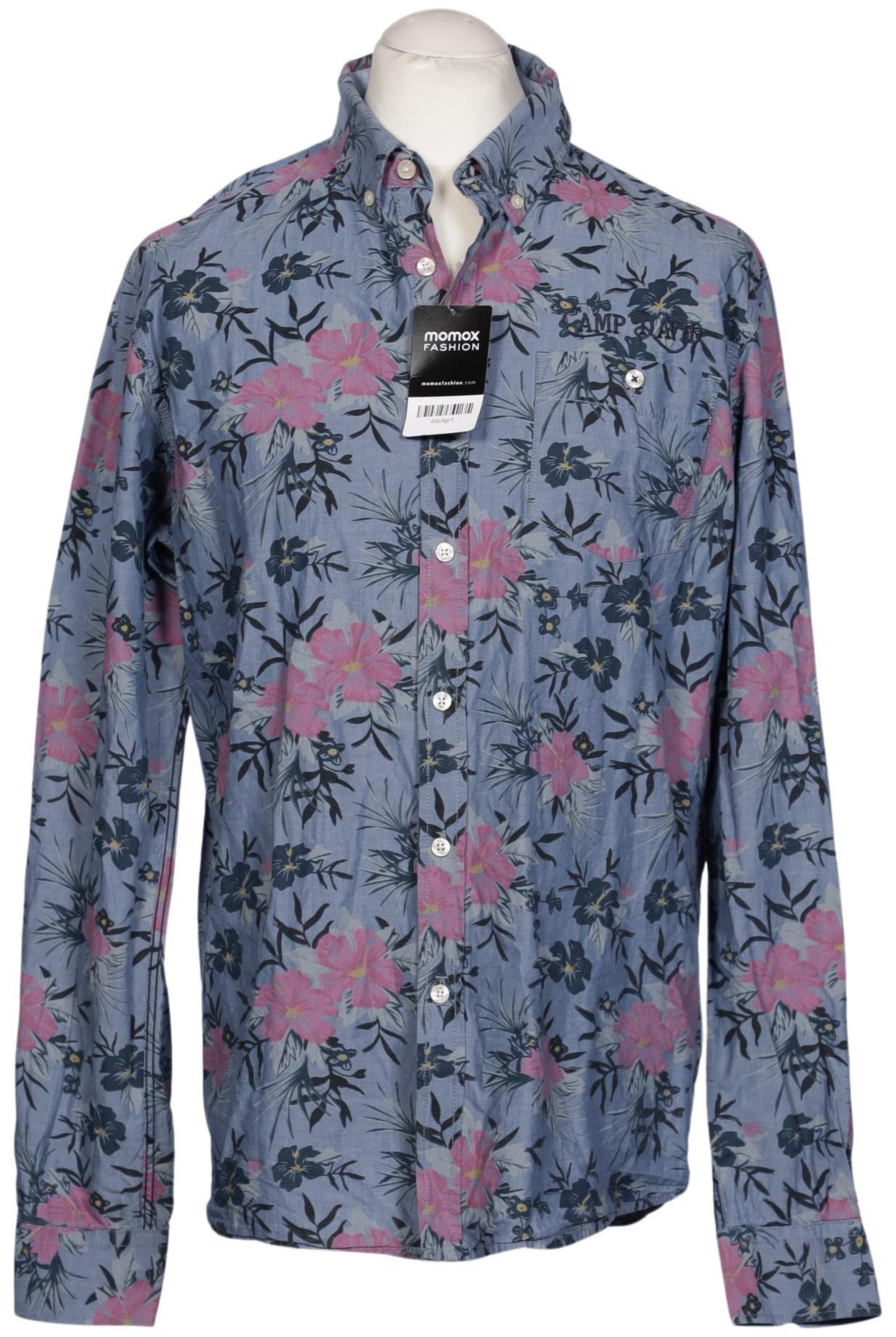 CAMP DAVID Button Up Shirt in L in Mixed colors: front