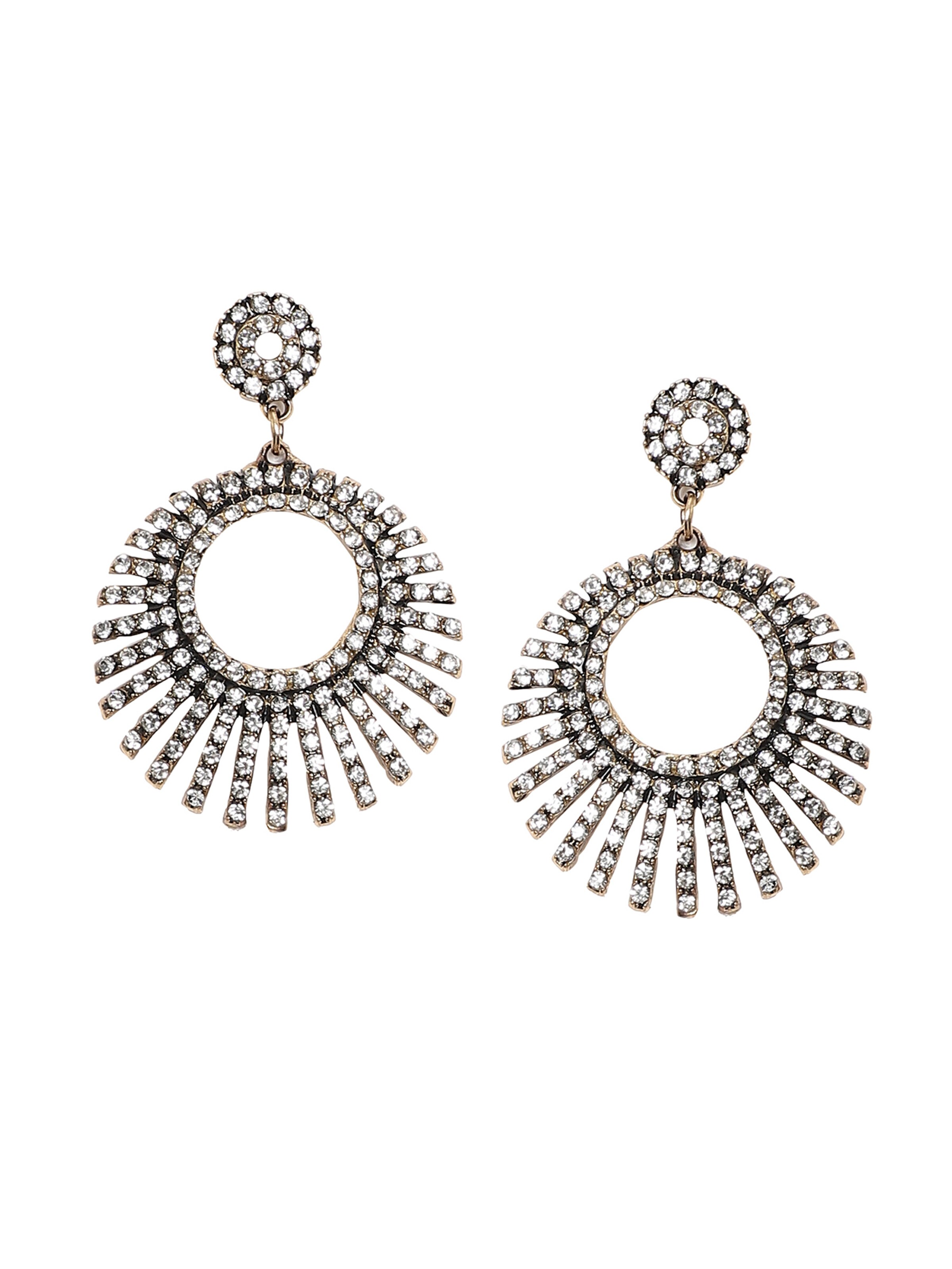 SOHI Náušnice – stříbrná: přední strana