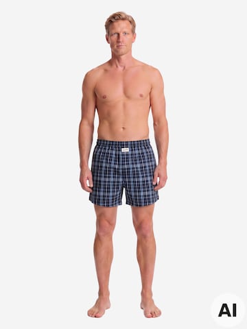 Sugar Pine Boxer ' Mix Karos ' in Blau