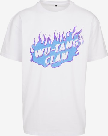 Maglietta 'Wu-Tang Clan' di Mister Tee in bianco: frontale