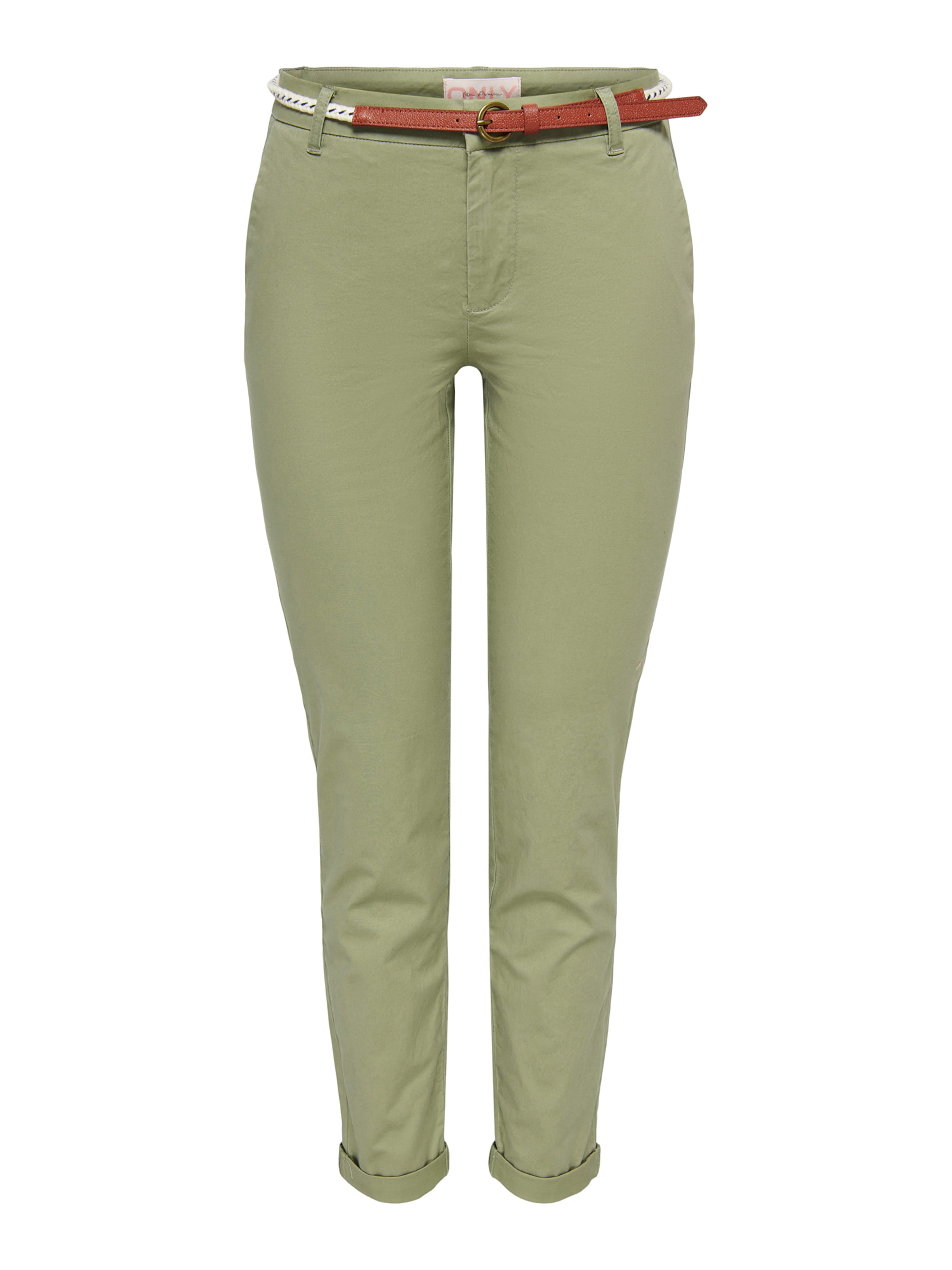 Slimfit Pantaloni chino 'ONLBIANA' di Only Petite in verde: frontale