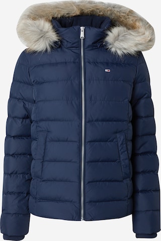 Tommy Jeans Зимняя куртка в Синий: спереди