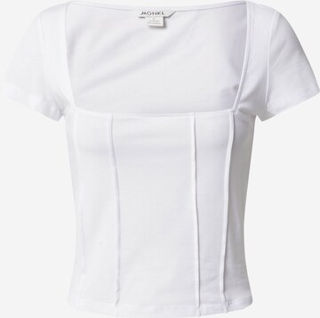Monki قميص بلون أبيض: الأمام