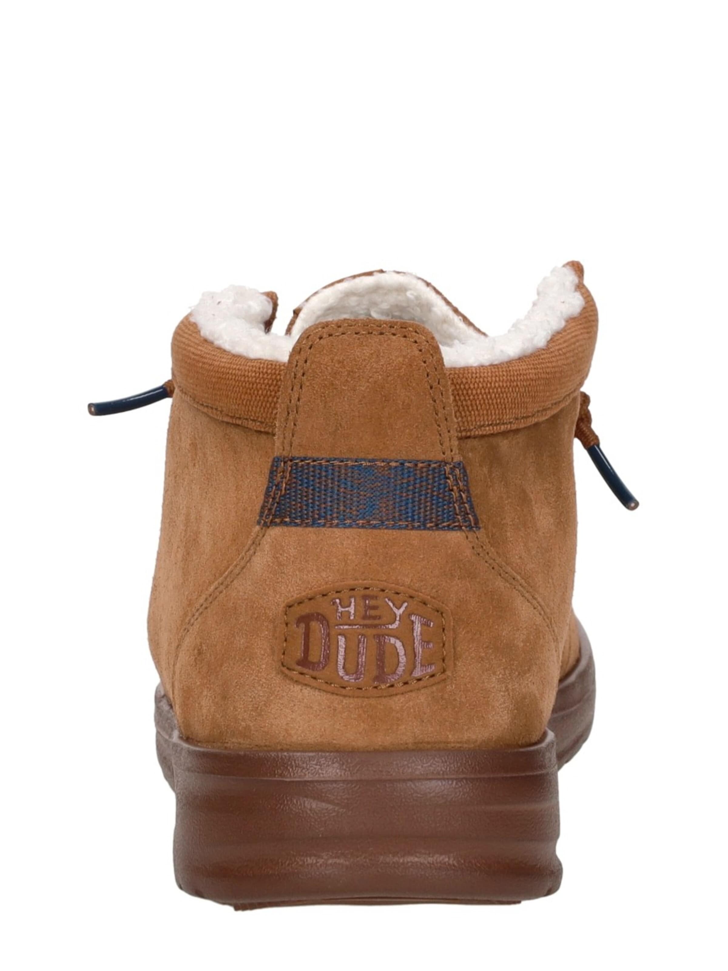 HEY DUDE Lace-up boot 'Wally Mid' in Brown