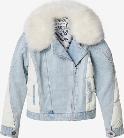 Geacă de primăvară-toamnă 'Pluton' Desigual pe albastru denim / alb denim, Vizualizare produs