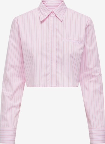 Camicia da donna 'HOLLY MICHELLE' di ONLY in rosa: frontale