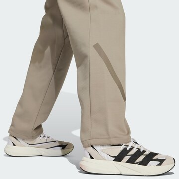ADIDAS SPORTSWEAR Loosefit Sportovní kalhoty 'Z.N.E.' – béžová