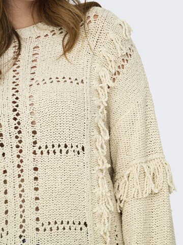 ONLY Carmakoma Sweater 'CARYrsa' in White