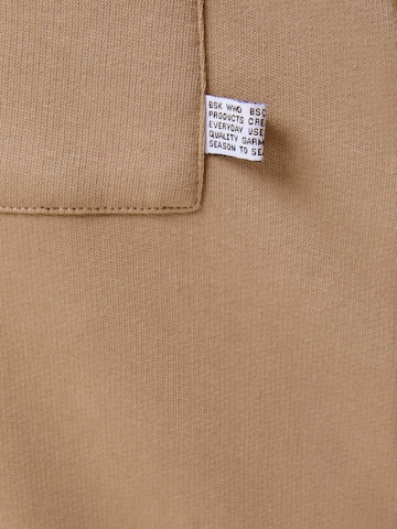 Bershka Tapered Hose in Beige