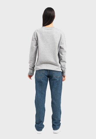Oldskull Sweatshirt 'Retro Pixel Wave Logo Graphic' in Grey