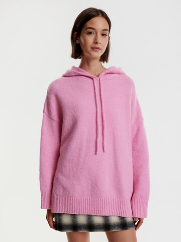 Pull-over 'Xavia' EDITED en rose : devant