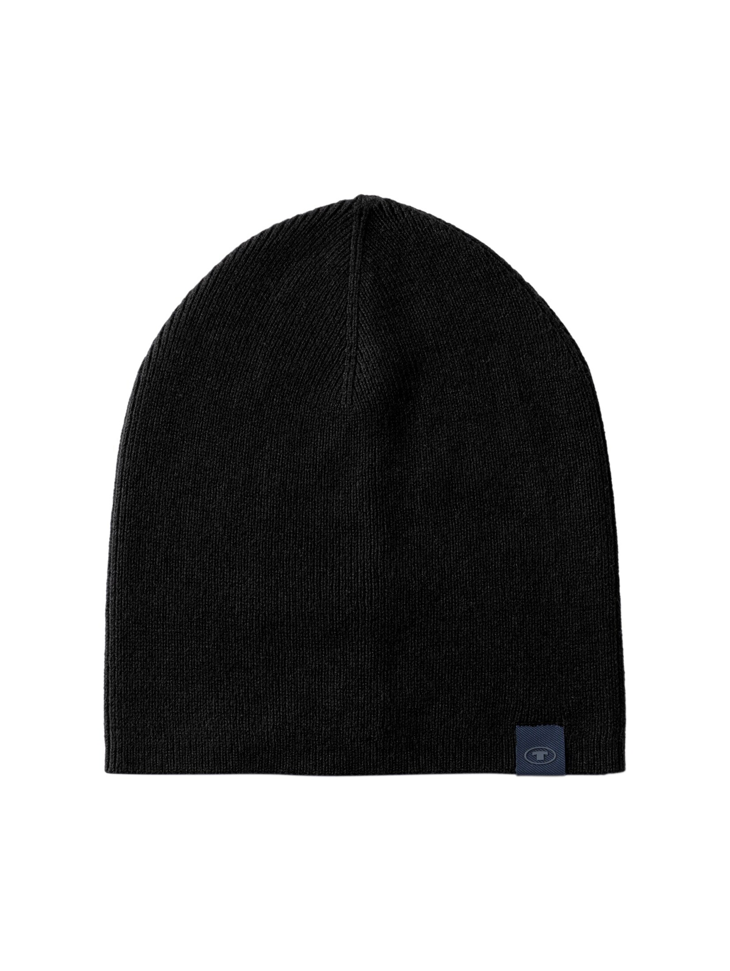 TOM TAILOR Mütze in Schwarz: Vorderseite