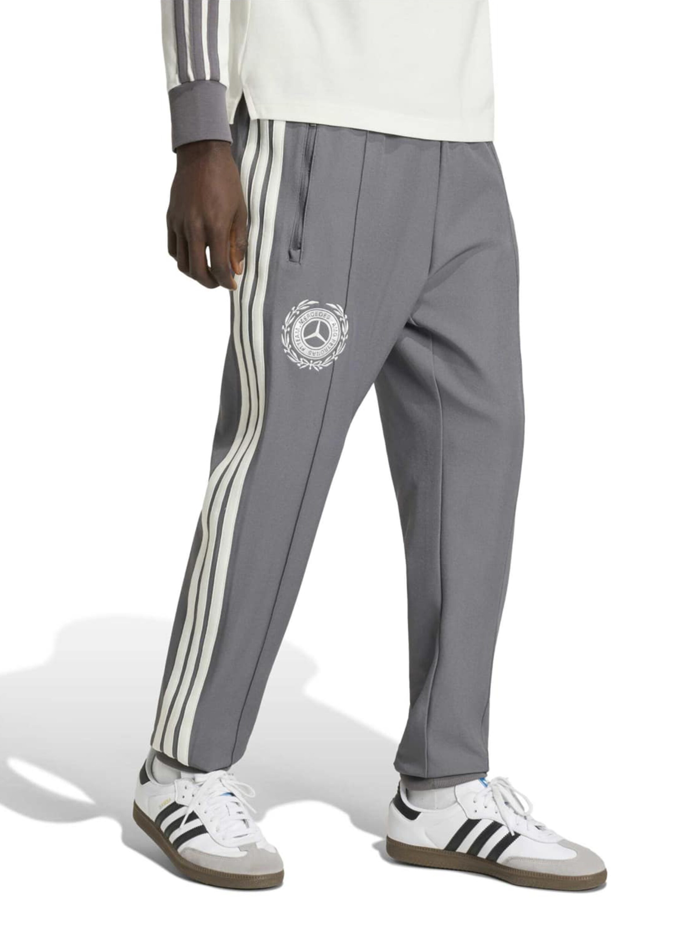 ADIDAS PERFORMANCE Tapered Παντελόνι φόρμας 'MER SA ICN' σε γκρι: μπροστά