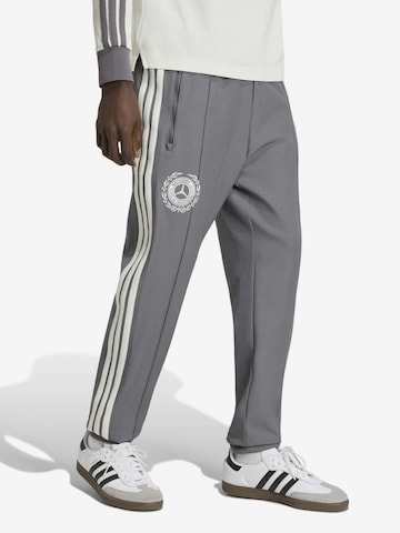 pilka ADIDAS PERFORMANCE Siaurėjantis Sportinės kelnės 'MER SA ICN': priekis