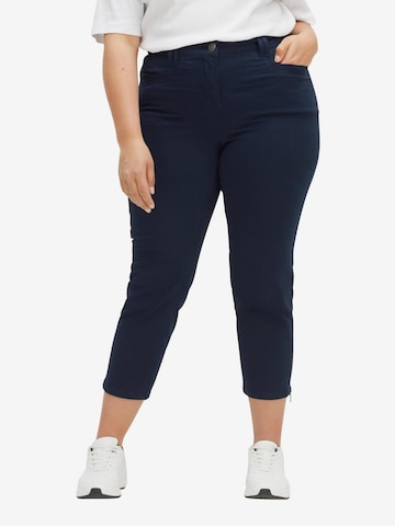 SHEEGO Slimfit Hose in Blau: predná strana