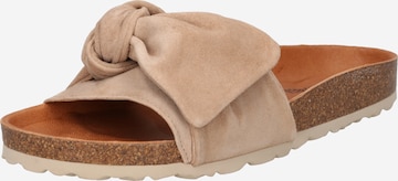 VERBENAS Mules 'Roxy' in Beige: front