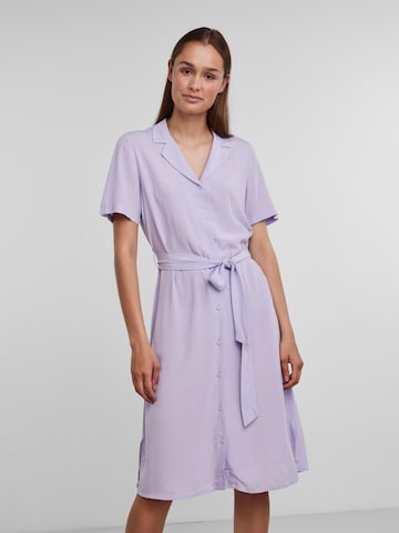 PIECES Shirt Dress 'Oliva' in Purple: front
