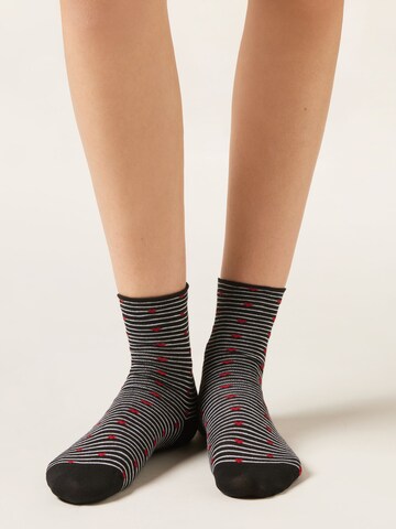 CALZEDONIA Socken in Schwarz: Vorderseite