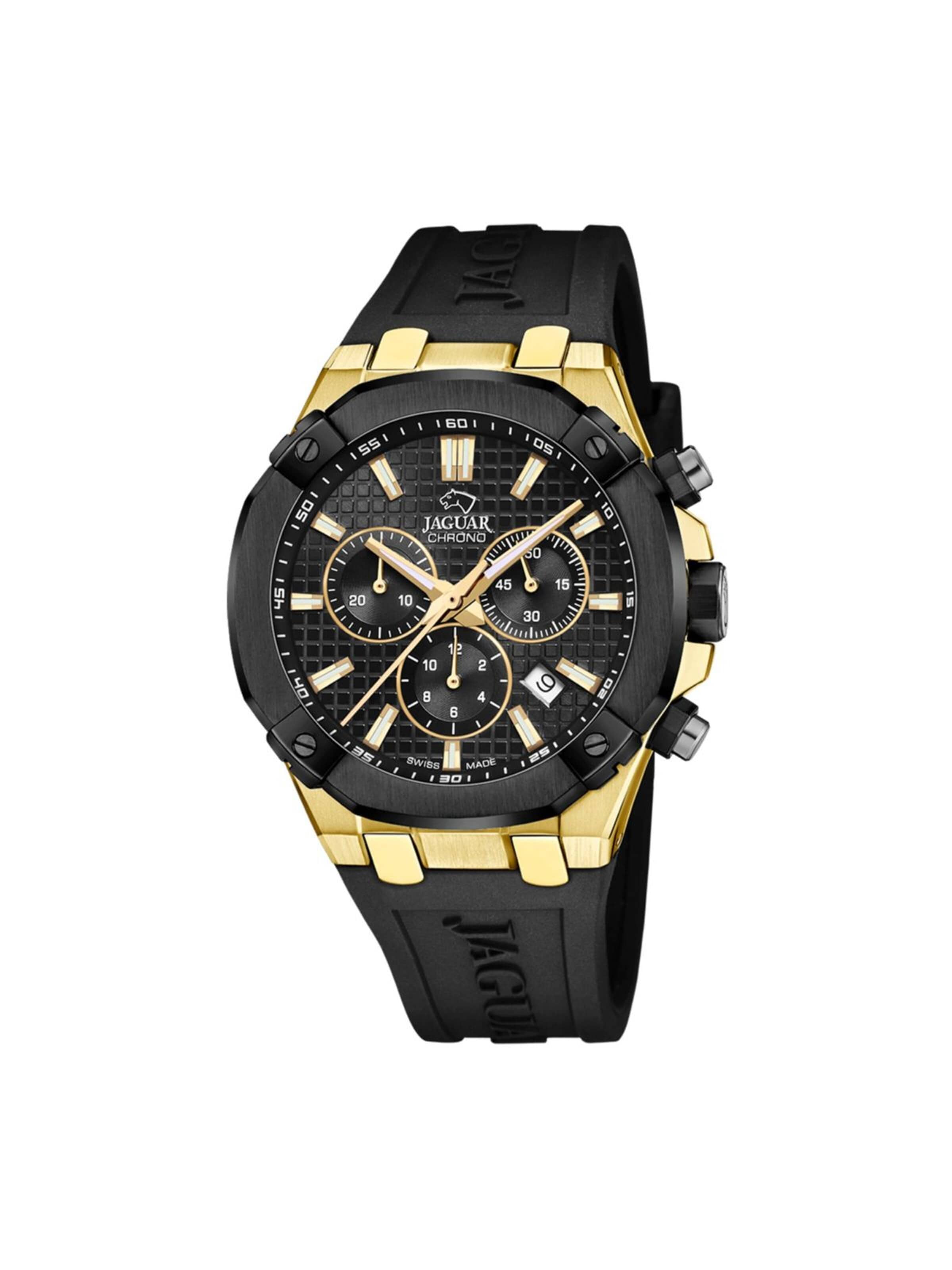 Montre à affichage analogique 'Diplomatic' Jaguar en noir : devant