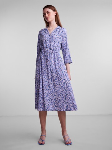 PIECES Shirt Dress 'Nya' in Blue: front