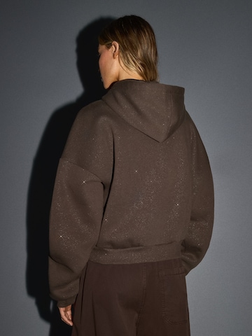 Bershka Sweatvest in Bruin