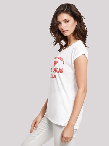 F4NT4STIC Shirt 'Mothers Day Cool Moms Club Membership Trendy Motherhood' in White