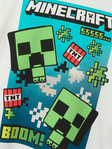 NAME IT Shirt 'NKMMus Minecraft' in Wit