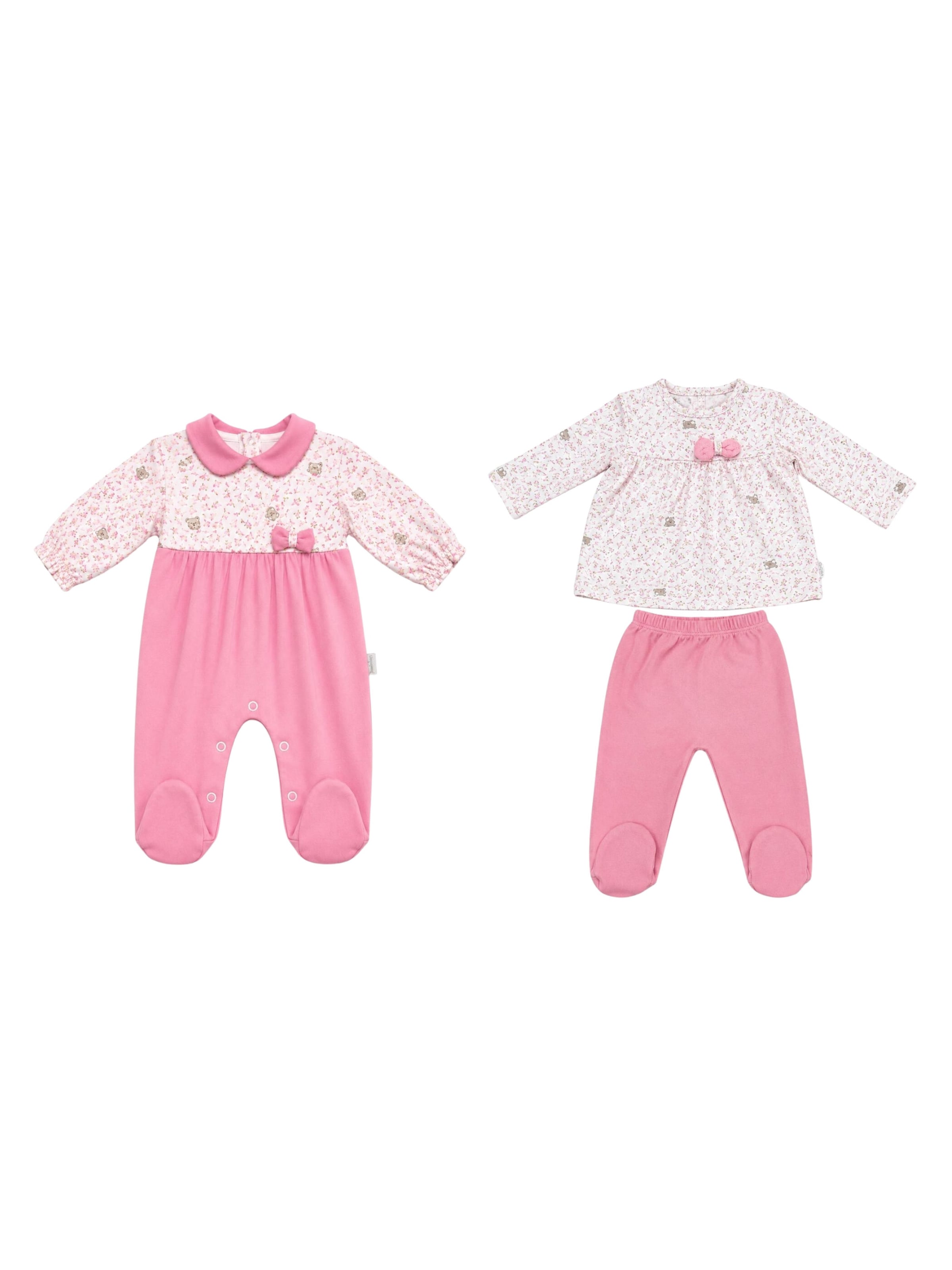 Bumber Set in Pink: front