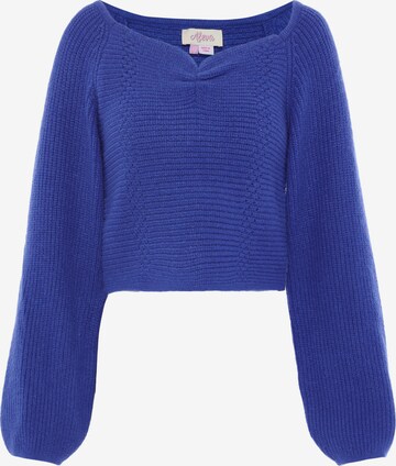 Pull-over aleva en bleu : devant