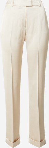 COMMA Regular Pleated Pants in Beige: front