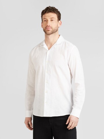 Only & Sons Средняя посадка Рубашка 'CAIDEN' в Белый: спереди