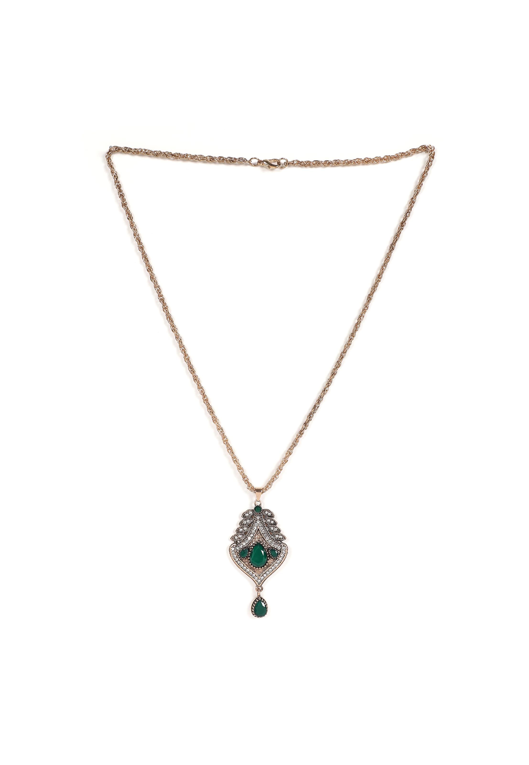 SOHI Верижка ' Melanie ' в зелено: отпред