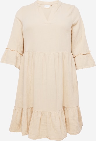 ONLY Carmakoma Kleid 'THYRA' in Beige: predná strana