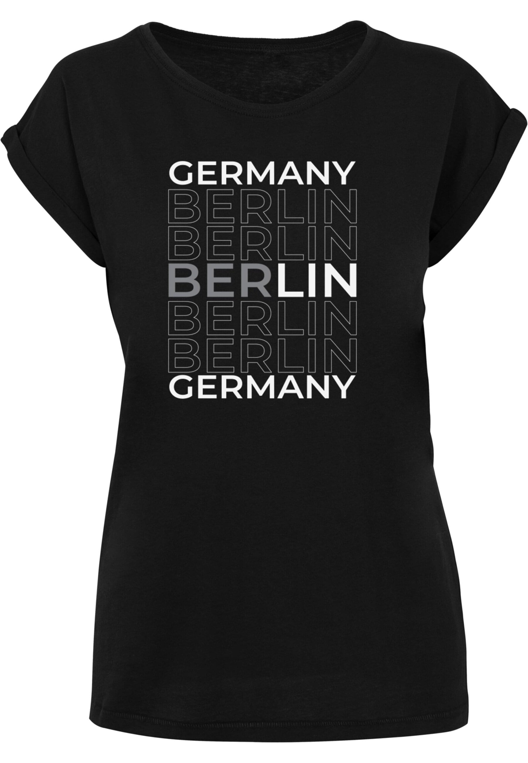 Merchcode Shirt 'Berlin X' in Black: front