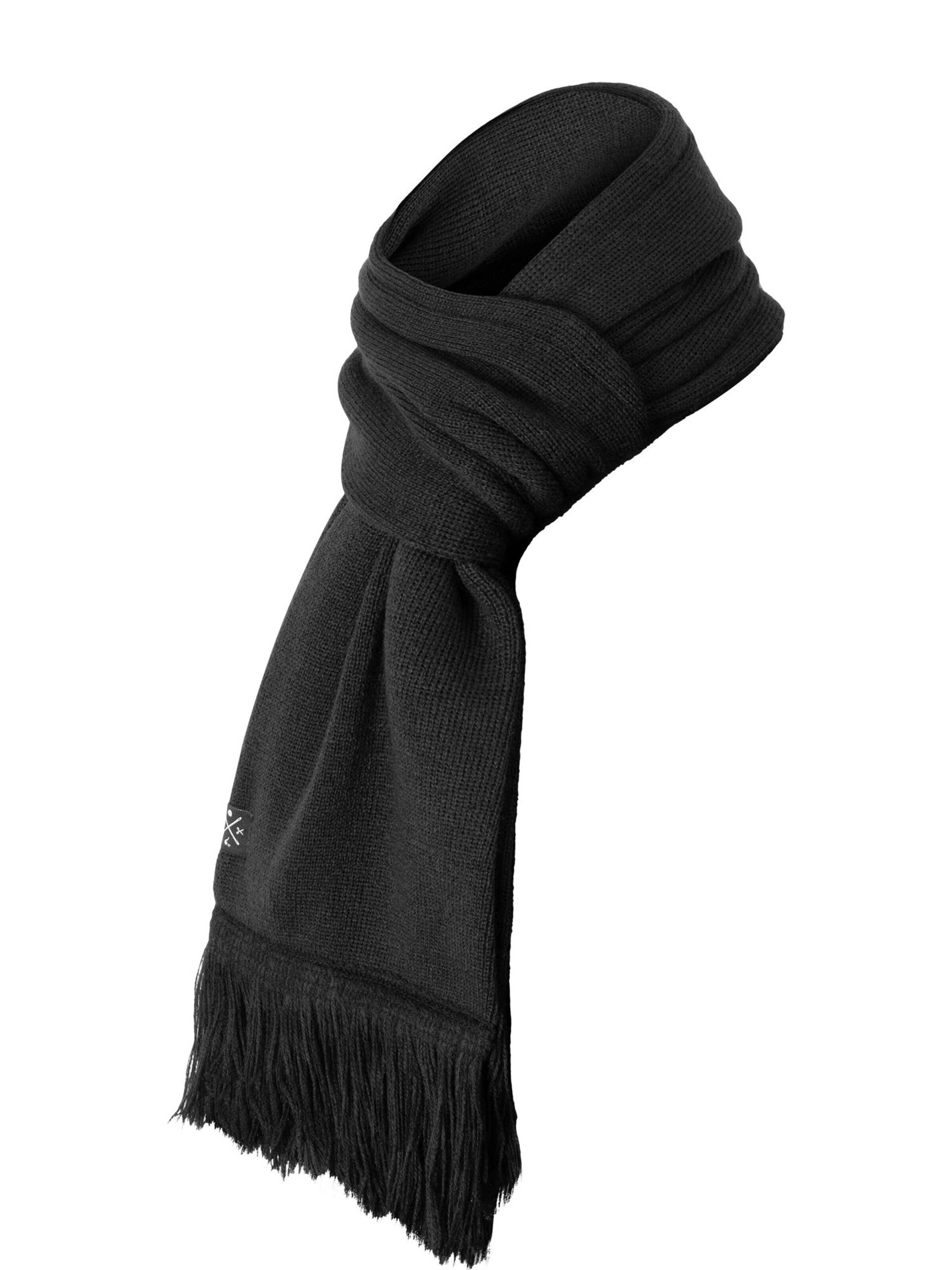 Manufaktur13 Scarf 'Fringe' in Black