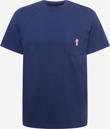 T-Shirt Revolution en bleu : devant