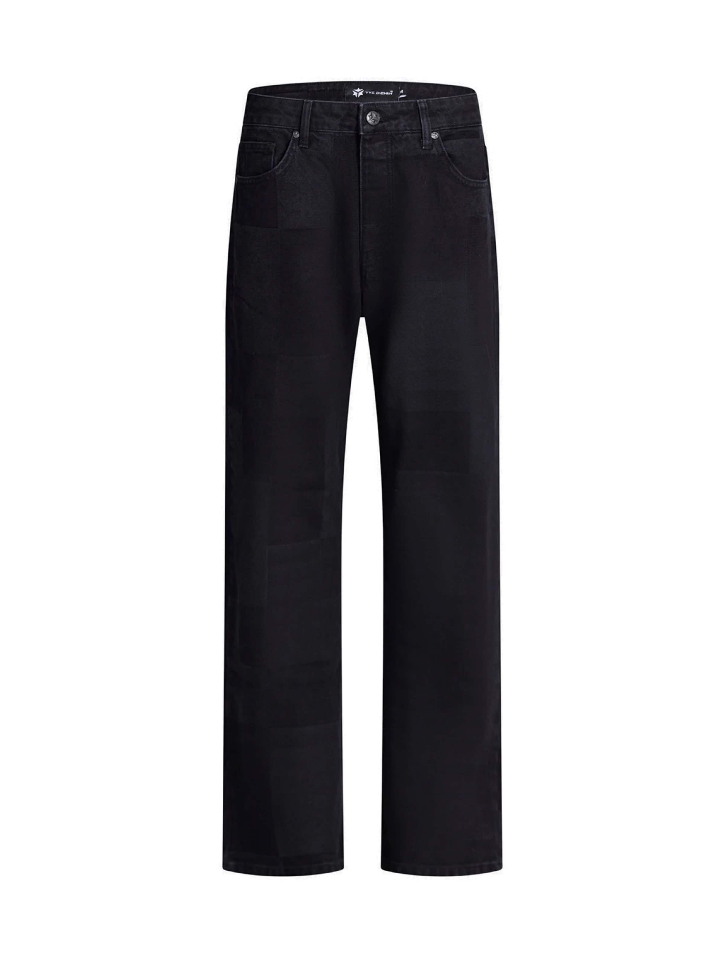 YVZ Denim Baggy Jeans 'Saturn' in Black: front