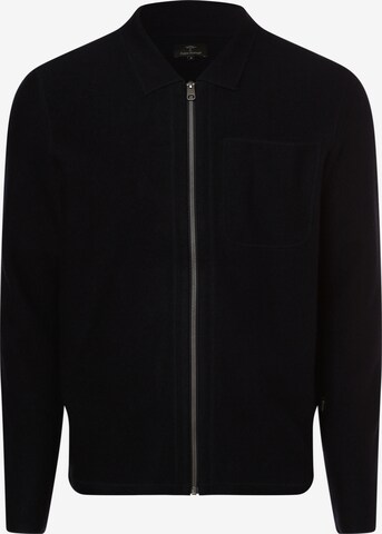 FYNCH-HATTON Knit Cardigan in Black: front