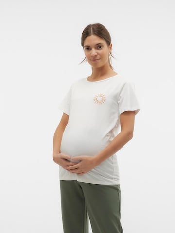 MAMALICIOUS T-Shirt 'SUNNY' in Weiß: predná strana