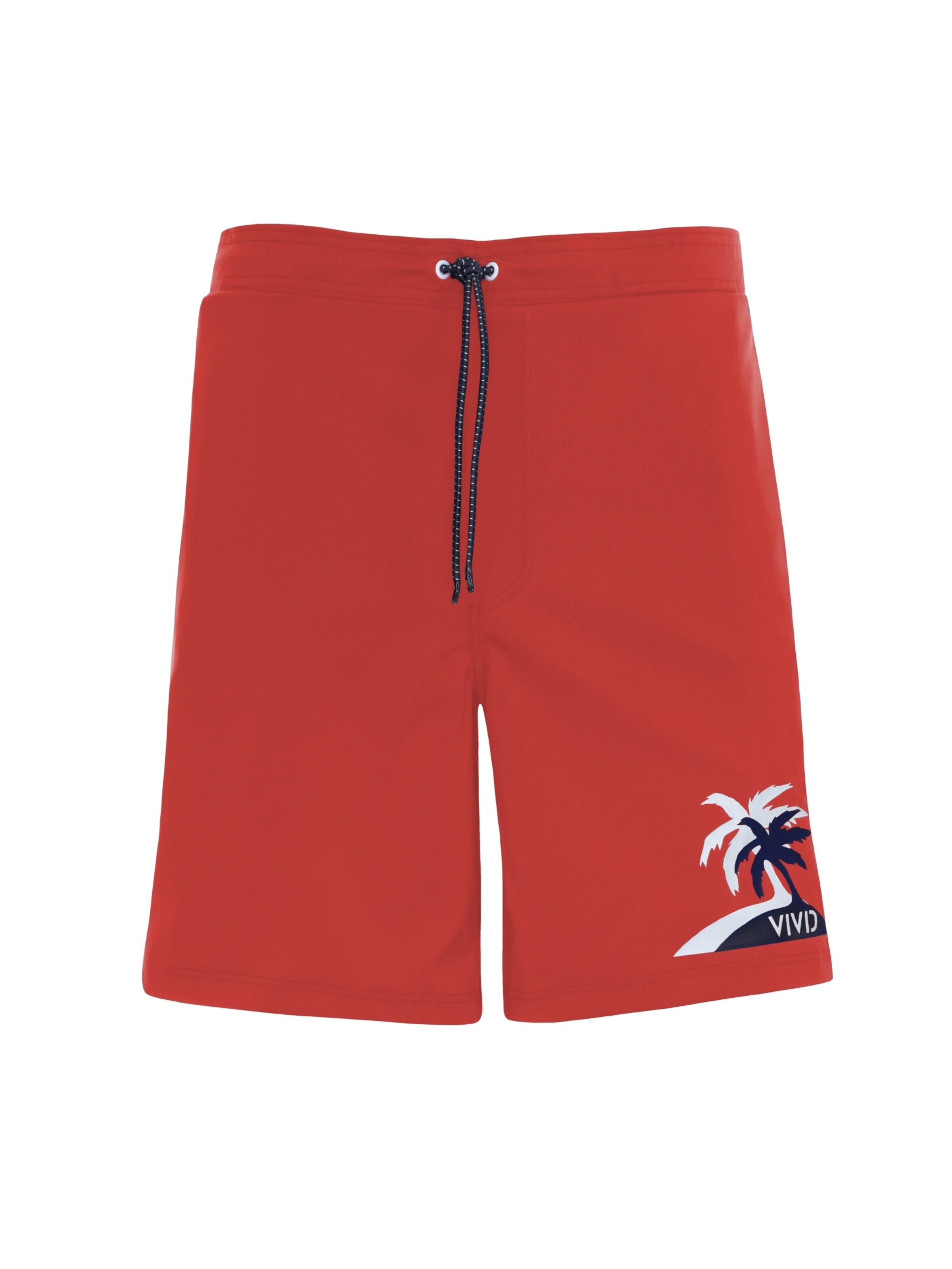 VIVID Plavecké šortky - Červená: predná strana