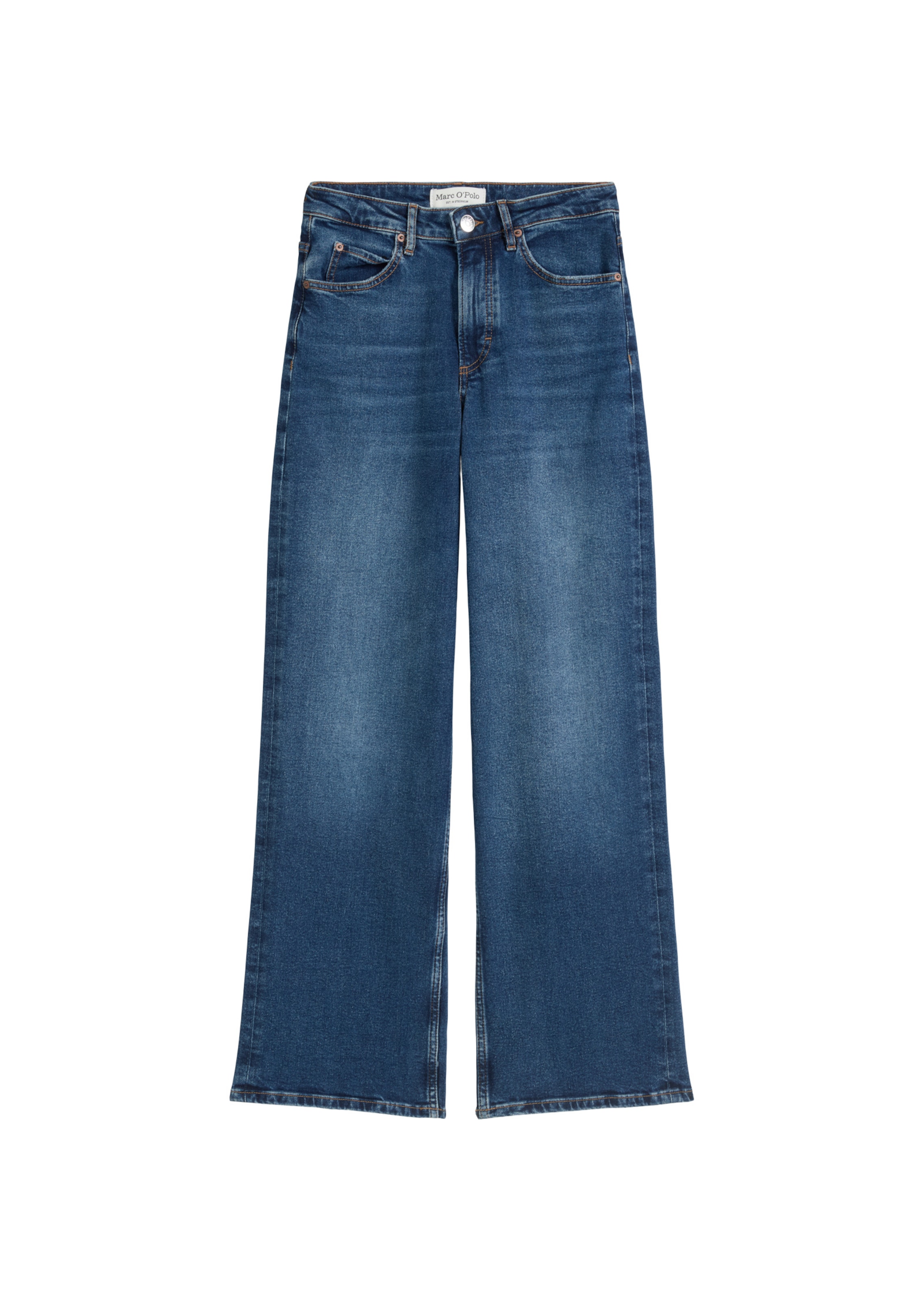 Marc O'Polo Loosefit Jeans in Blauw: voorkant