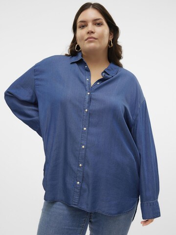Vero Moda Curve Bluse i blå